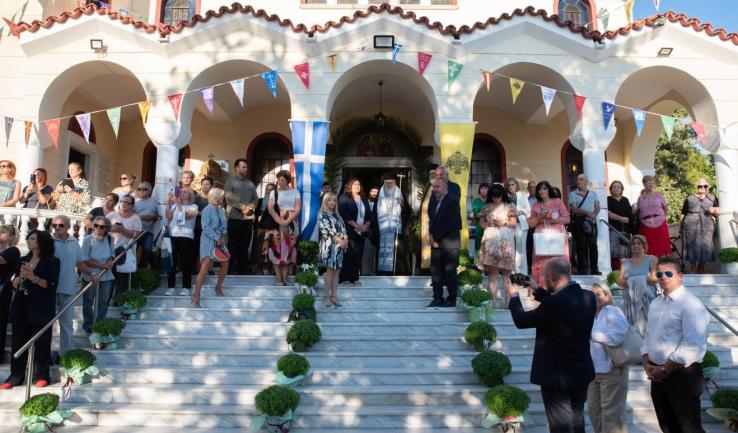 Υποδοχή λειψάνου Αγίου Νεκταρίου στο Κρυονέρι